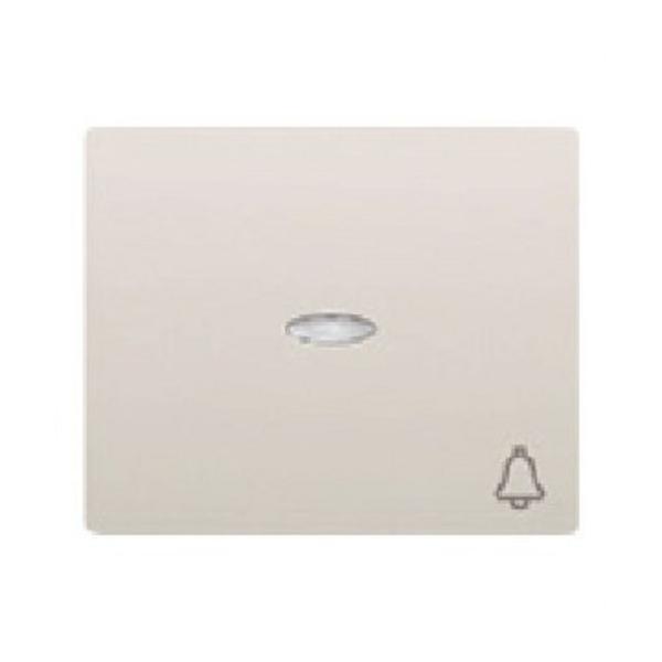 TECLA PULSADOR TIMBRE LUMINOSO SERIE IRIS EN BLANCO