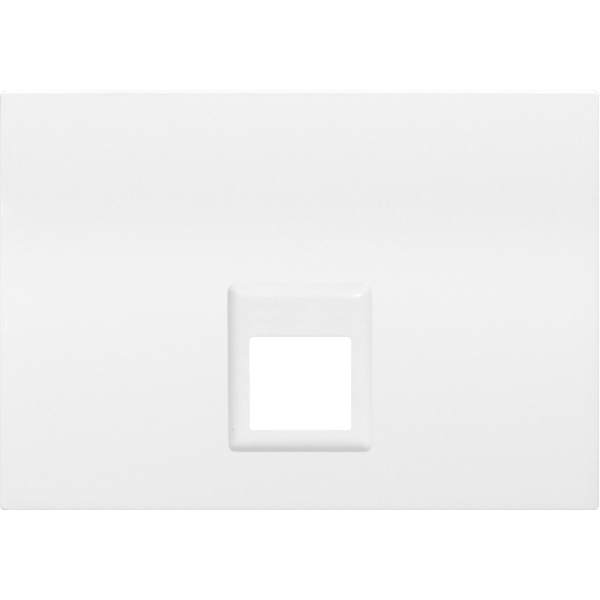 Coral, tapa para adaptador doble (rj11-rj45), blanco