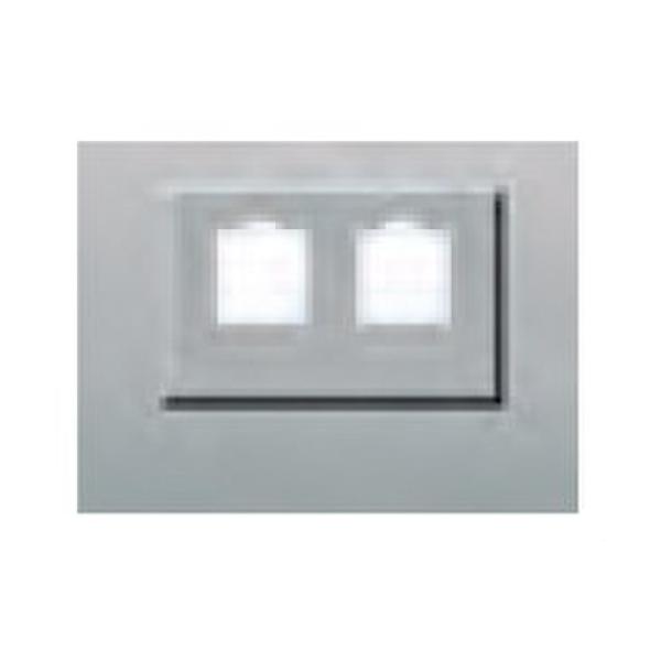 TAPA PARA ADAPTADOR DOBLE RJ11-RJ45 SERIE CORAL EN BEIGE