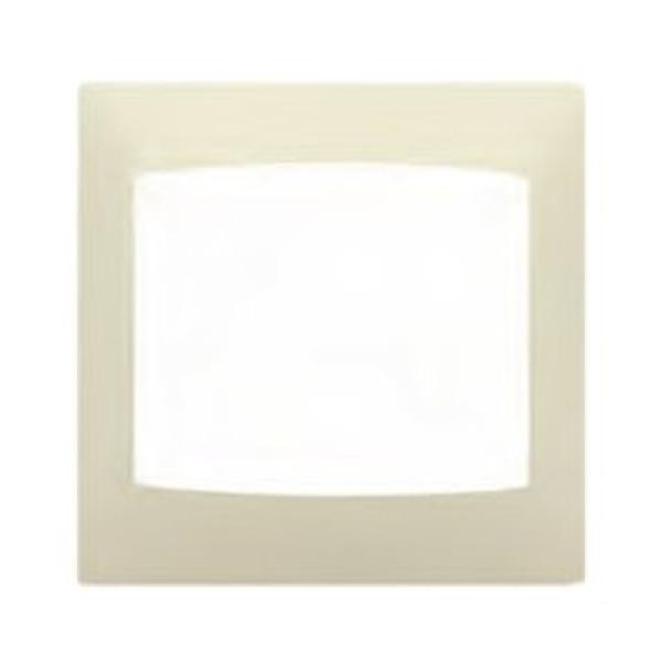 PLACA 4 ELEMENTOS VERTICAL SERIE CORAL SIN BASTIDOR EN BEIGE