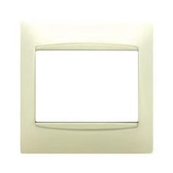 PLACA 4 ELEMENTOS VERTICAL SERIE CORAL EMBELLECEDOR SIN BASTIDOR EN BEIGE