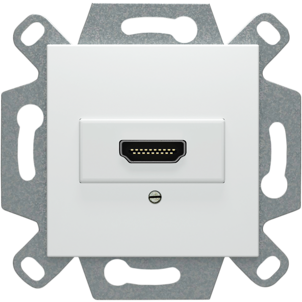 Viva, conector hdmi, blanco emborne por tornillos