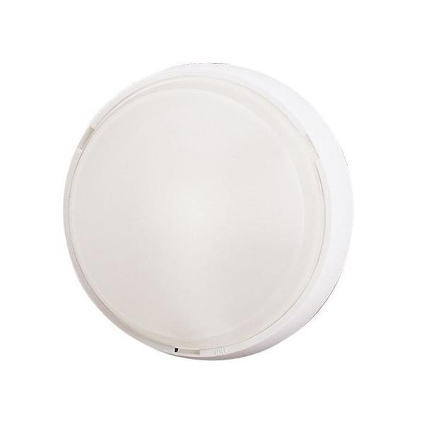 APLIQUE LED REDONDO CON DETECTOR E27 IP44 BLANCO