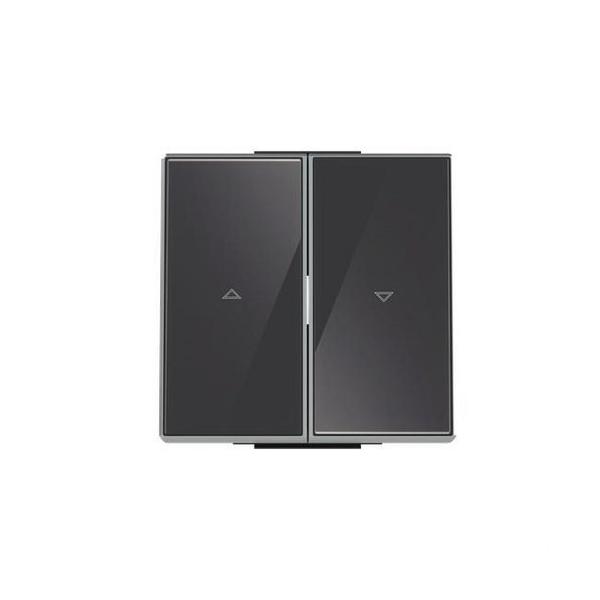 TECLA INTERRUPTOR PERSIANAS SKY NIESSEN CRISTAL NEGRO