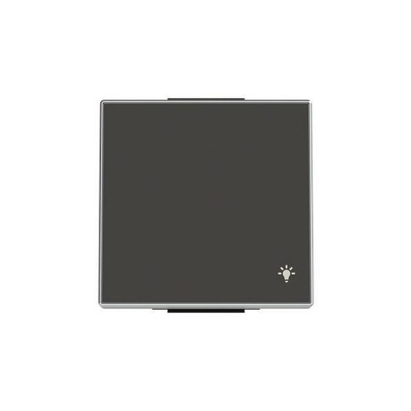 TECLA PULSADOR CON SÍMBOLO LUZ SKY NIESSEN NEGRO SOFT