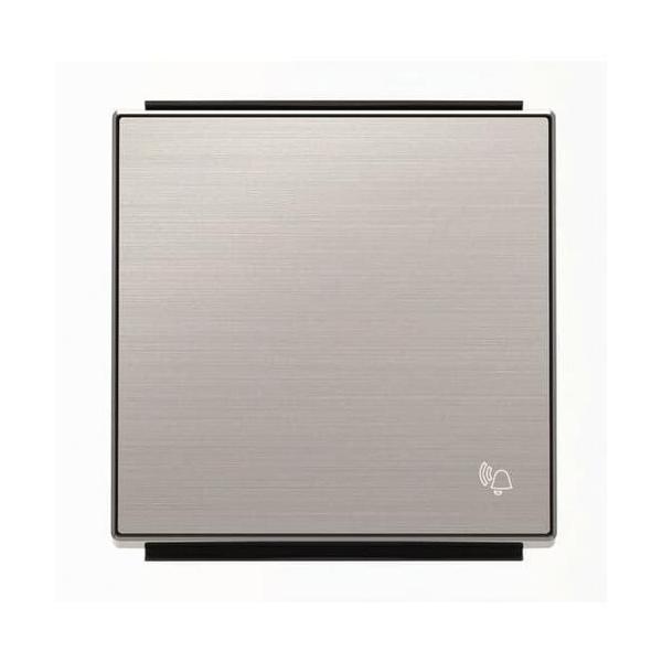 TECLA PULSADOR CON SÍMBOLO TIMBRE SKY NIESSEN ACERO INOXIDABLE ANTIHUELLA