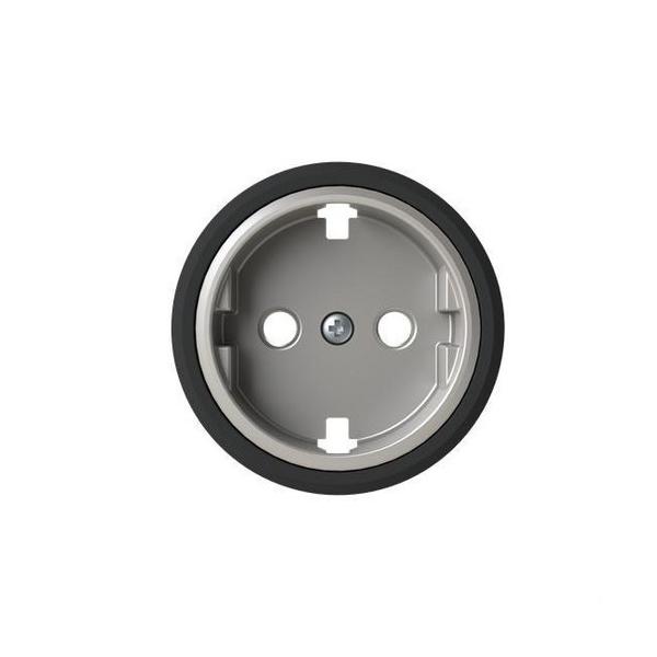 TAPA BASE ENCHUFE SCHUKO SKYMOON CRISTAL NEGRO