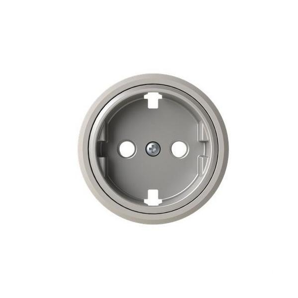 TAPA BASE ENCHUFE SCHUKO SKYMOON CROMO