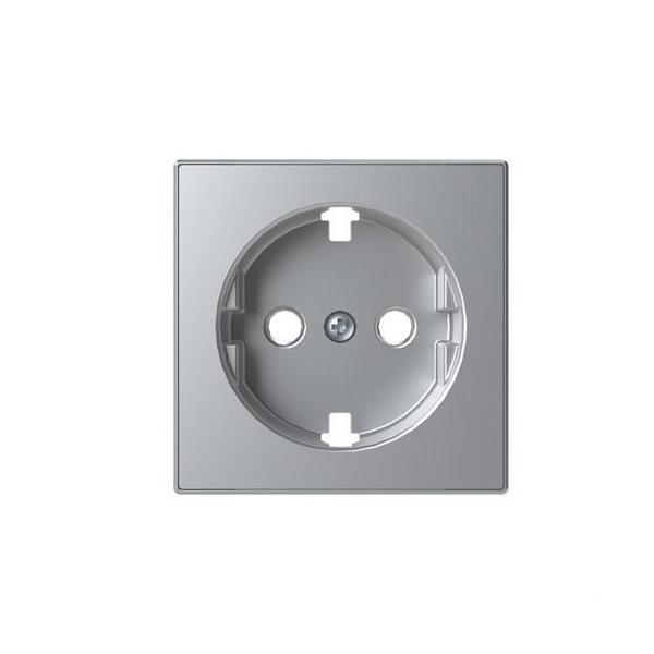 TAPA BASE ENCHUFE SCHUKO PTANO SKY PLATA