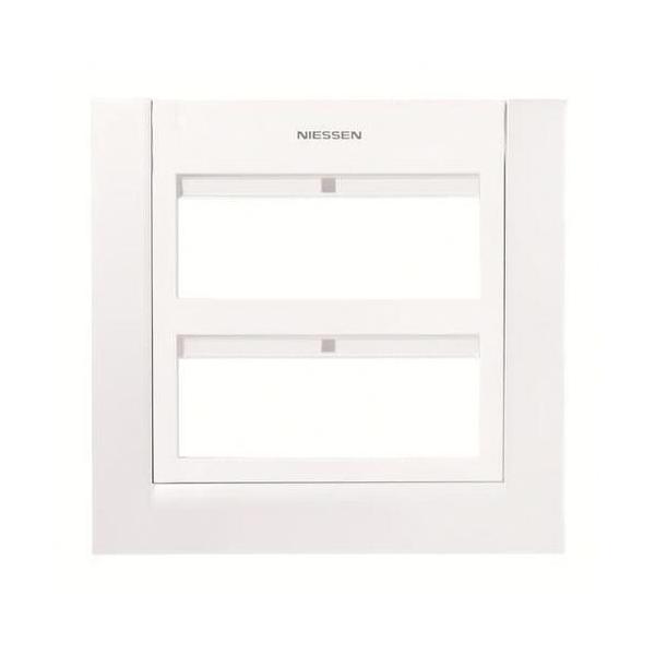 PLACA EMBELLECEDORA PARA 12 MÓDULOS CON CENTRALIZACIÓN DE MANDO ZENIT BLANCO