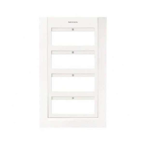 PLACA EMBELLECEDORA PARA 24 MÓDULOS CON CENTRALIZACIÓN DE MANDO ZENIT BLANCO