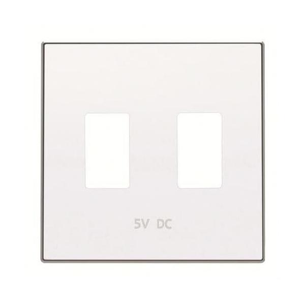 TAPA CARGADOR USB DOBLE SKY NIESSEN BLANCO