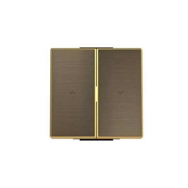 TECLA INTERRUPTOR PERSIANAS SKY NIESSEN ORO ENVEJECIDO