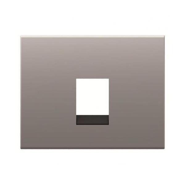 TAPA TOMA DE TELÉFONO/INFORMÁTICA OLAS COBRE SATÉN