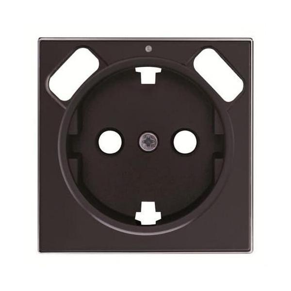 TAPA BASE SCHUKO + DOBLE CARGADOR USB SKY NIESSEN NEGRO SOFT