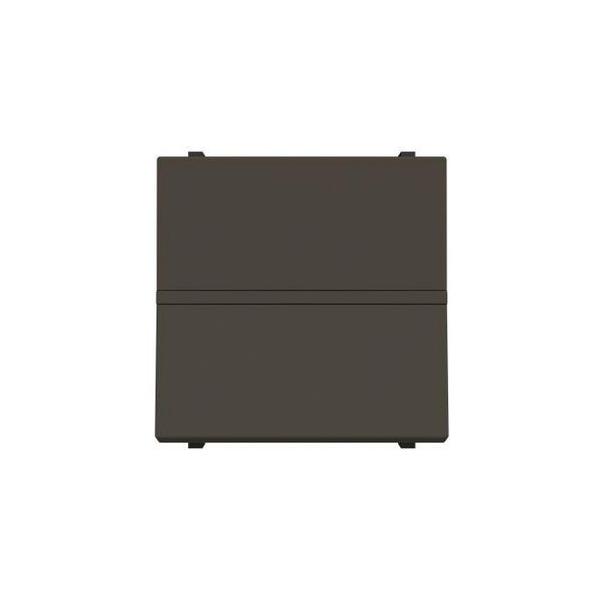 CONMUTADOR 2 MÓDULOS ZENIT ANTRACITA CON EMBELLECEDOR EN ANTRACITA