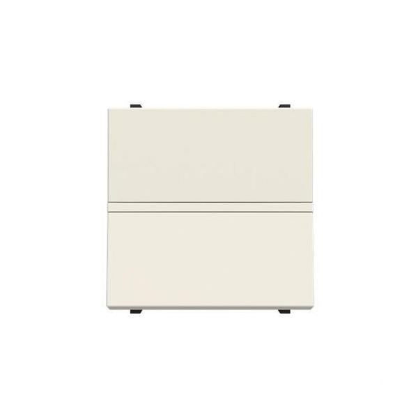 CONMUTADOR 2 MÓDULOS ZENIT BLANCO CON EMBELLECEDOR EN BLANCO