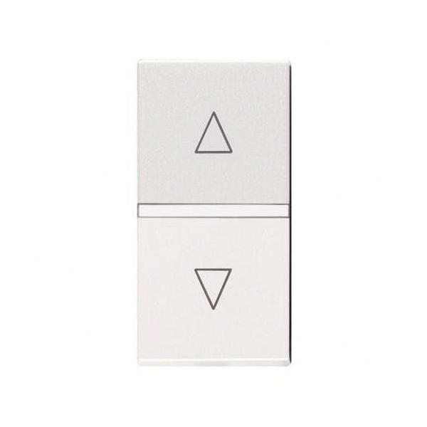 PULSADOR PARA PERSIANAS 1 MÓDULO PERSIANA ZENIT BLANCO