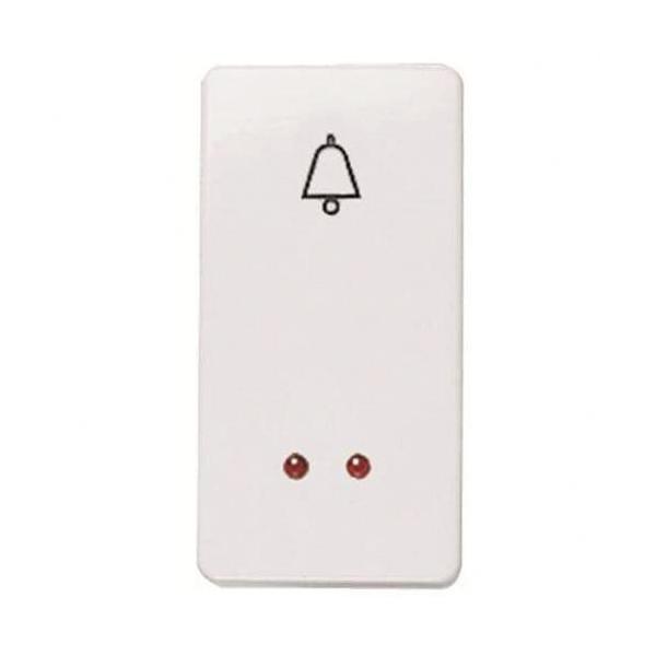 PULSADOR TIMBRE CON VISOR STYLO BLANCO ALPINO