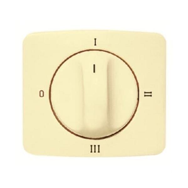TAPA+BOTÓN CONMUTADOR ROTATIVO 4 POSICIONES ARCO BLANCO MARFIL