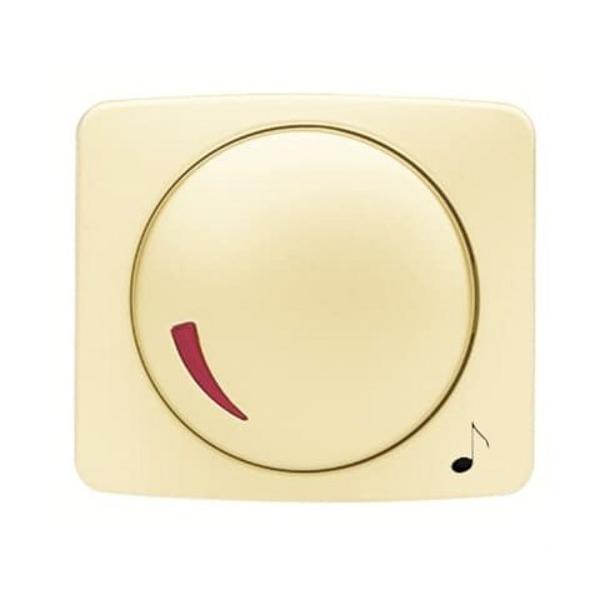 TAPA+BOTÓN POTENCIÓMETRO ARCO BLANCO MARFIL