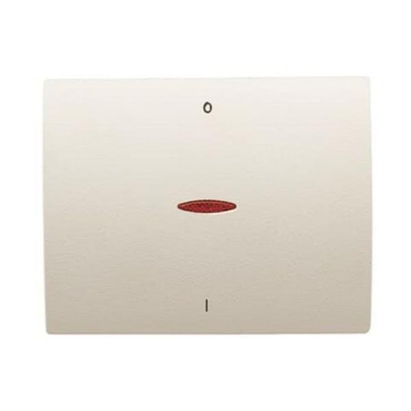 TECLA INTERRUPTOR BIPOLAR CON VISOR OLAS BLANCO JAZMÍN