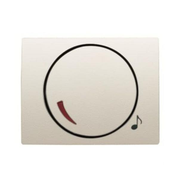 TAPA+BOTÓN POTENCIÓMETRO OLAS BLANCO JAZMÍN