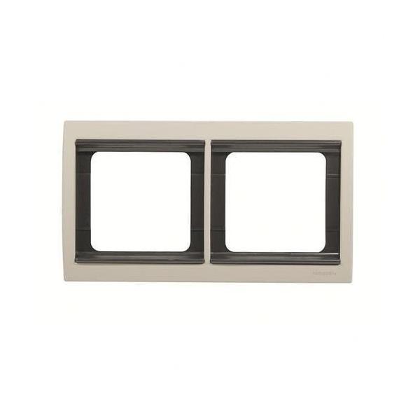 MARCO DE 2 ELEMENTOS HORIZONTALES OLAS BLANCO JAZMÍN