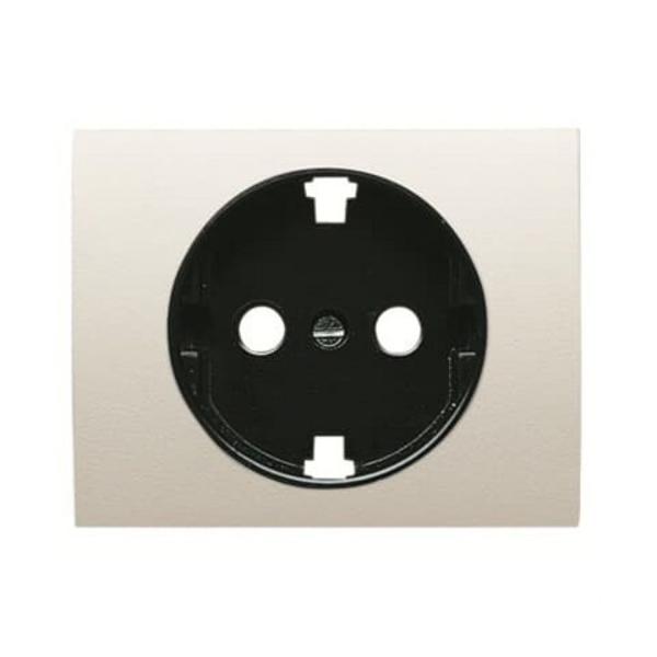 TAPA ENCHUFE 2P+T SCHUKO OLAS BLANCO JAZMÍN