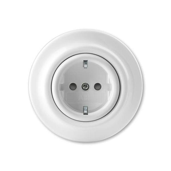 CONECTOR H RJ45 Cat5E 8 CONTACTOS UTP STYLO BLANCO MARFIL