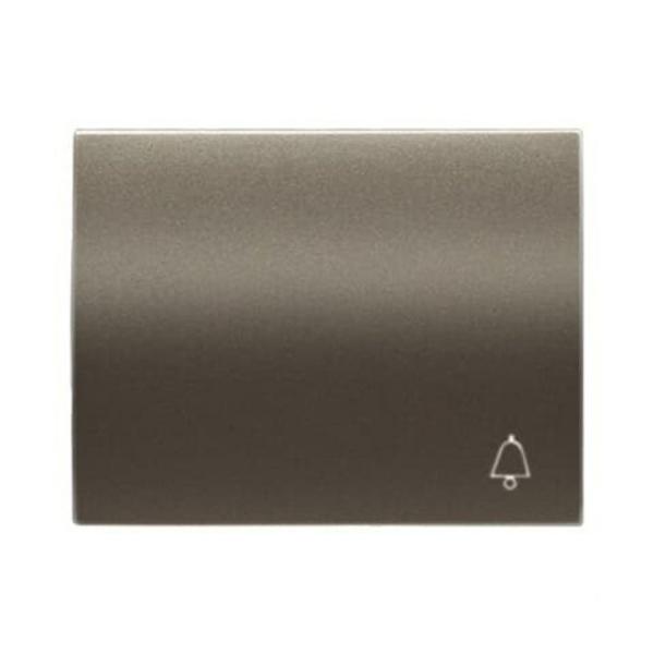 TECLA PULSADOR CON SÍMBOLO TIMBRE OLAS ACERO PERLA