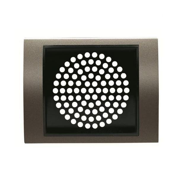 TAPA ALTAVOZ 2" OLAS ACERO PERLA