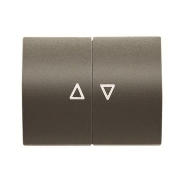 TECLA INTERRUPTOR/PULSADOR PARA PERSIANAS OLAS ACERO PERLA