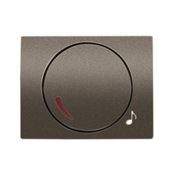 TAPA+BOTÓN POTENCIÓMETRO OLAS ACERO PERLA