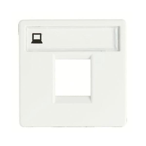 TAPA CON VENTANA CONECTOR TELEFONÍA/INFORMÁTICA STYLO BLANCO ALPINO