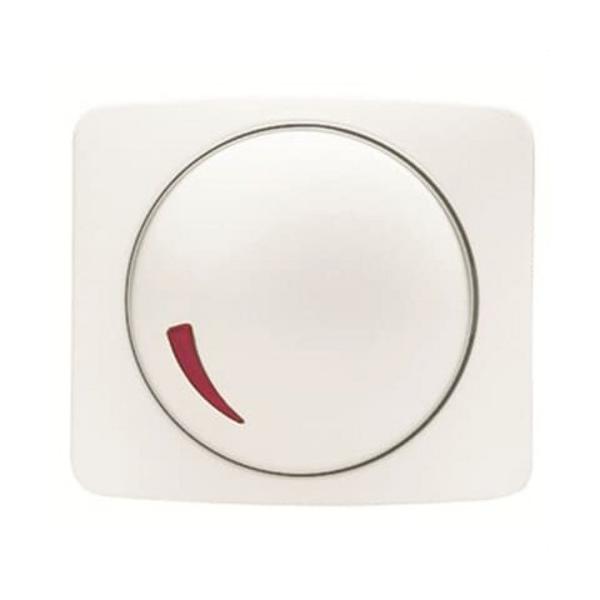 TAPA+BOTÓN REGULADOR GIRATORIO ARCO BLANCO ALPINO