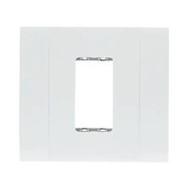 PLACA SIN TORNILLOS 1 MÓDULO RESTYLO BLANCO ALPINO