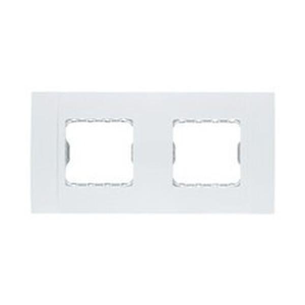 PLACA SIN GARRAS DE 4 VENTANAS HORIZONTALES RESTYLO BLANCO ALPINO