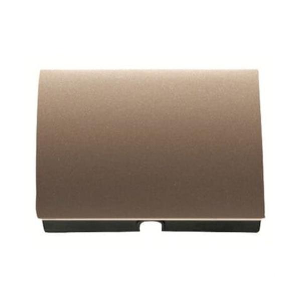 TAPA SALIDA CABLE / PULSADOR TIRADOR OLAS COBRE SATÉN