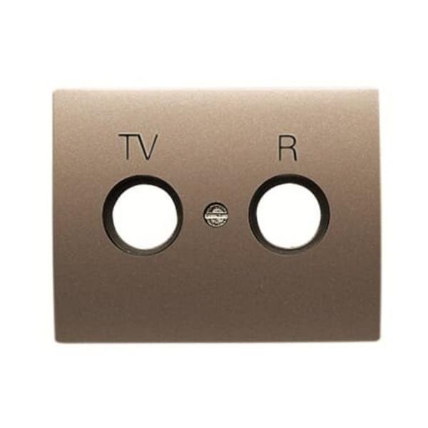 TAPA TOMA TV-R OLAS COBRE SATÉN