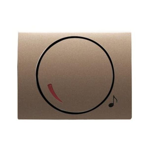 TAPA+BOTÓN POTENCIÓMETRO OLAS COBRE SATÉN