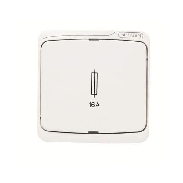 TAPA PORTAFUSIBLES ARCO ESTANCO DE EMPOTRAR IP44 BLANCO ALPINO