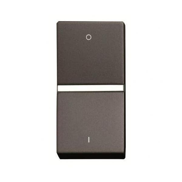 CONMUTADOR 1 MÓDULO ZENIT ANTRACITA