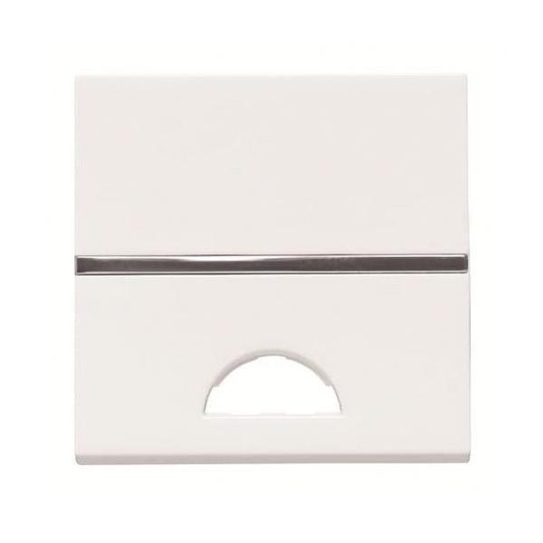 INTERRUPTOR MONOPOLAR CON VISOR 2 MÓDULOS ZENIT BLANCO