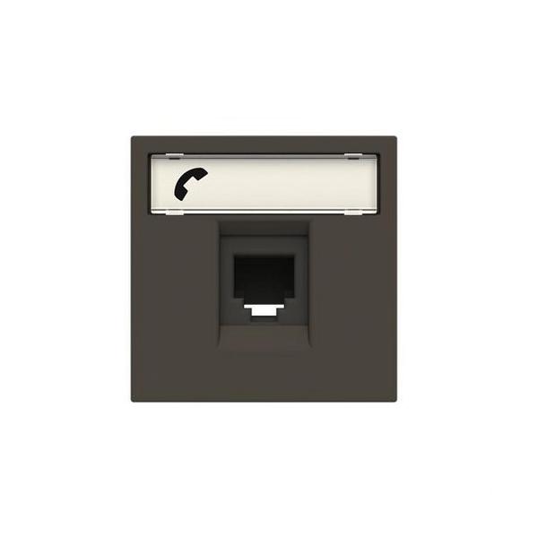 TOMA TELÉFONO CON 6 CONTACTOS MECANISMO ANCHO ZENIT ANTRACITA