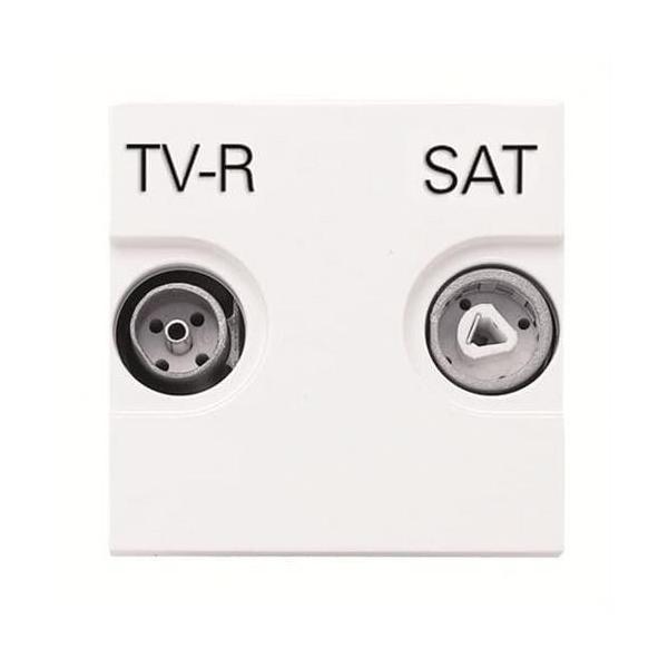 TOMA TV-R/SAT ÚNICA ZENIT BLANCO