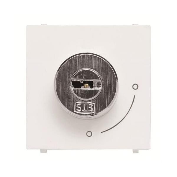 PULSADOR LLAVE CON 2 POSICIONES ZENIT BLANCO