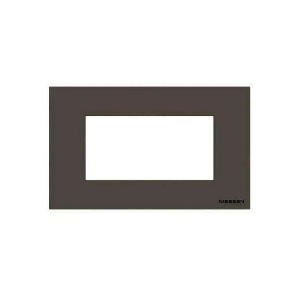 MARCO DE 4 MÓDULOS PARA CAJA ENLAZABLE ZENIT ANTRACITA