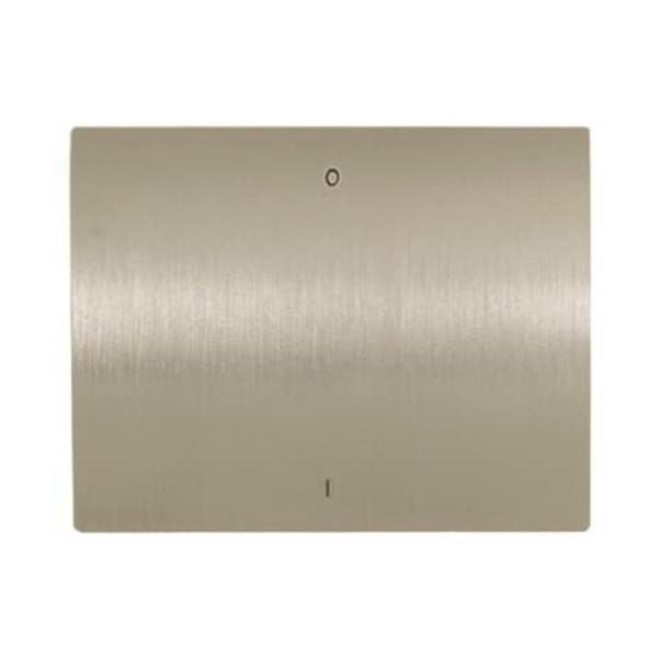 TECLA INTERRUPTOR BIPOLAR OLAS ACERO PULIDO