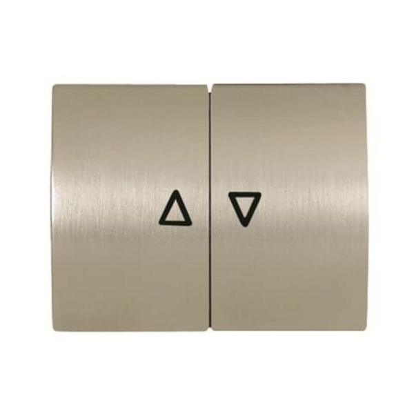 TECLA INTERRUPTOR/PULSADOR PARA PERSIANAS OLAS ACERO PULIDO